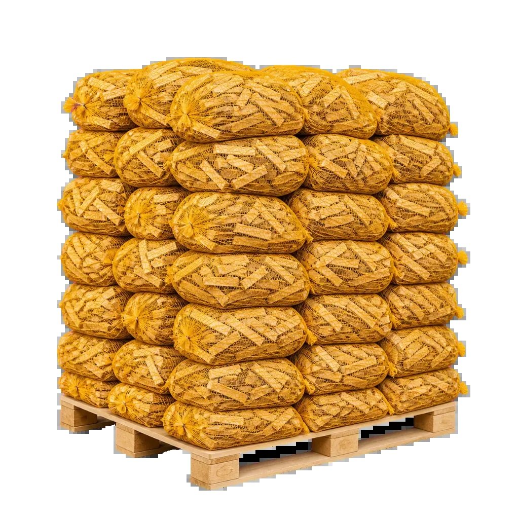 Profi-Palette 50 Säcke Anzündholz trocken (1 000L)