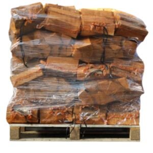 Großpalette 88 Raschelsäcke Birken-Feuerholz ofenfertig (1.936 Liter Vorrat)
